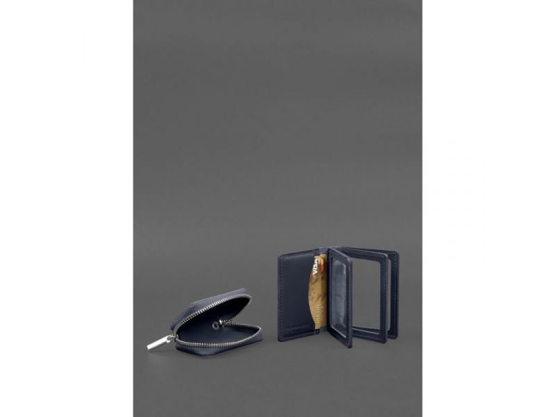 Набор кожаных аксессуаров AUTO 2.0 Темно-синий, фото 5