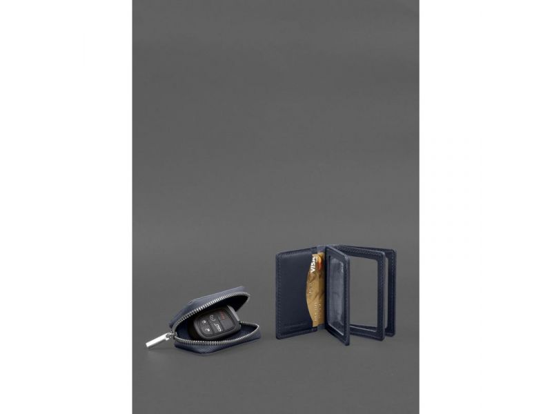Набор кожаных аксессуаров AUTO 2.0 Темно-синий, фото 6