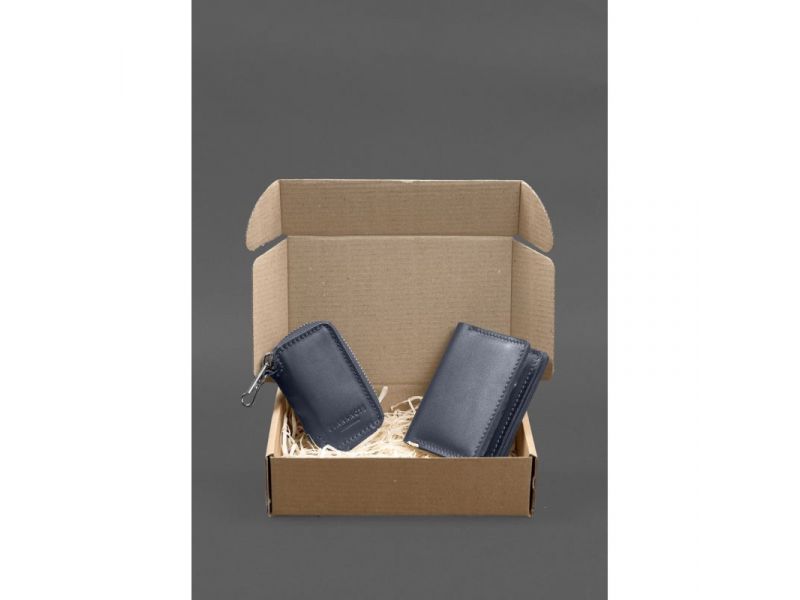 Набор кожаных аксессуаров AUTO 2.0 Темно-синий, фото 7