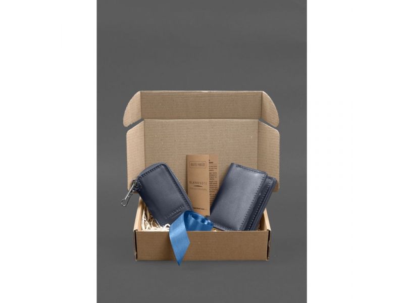 Набор кожаных аксессуаров AUTO 2.0 Темно-синий, фото 8