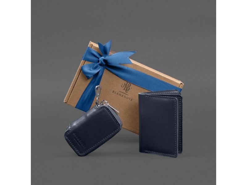 Набор кожаных аксессуаров AUTO 2.0 Темно-синий, фото 9