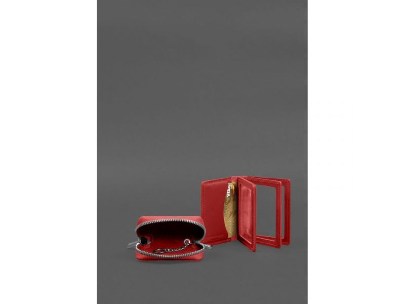 Набор кожаных аксессуаров AUTO 2.0 Красный, фото 4