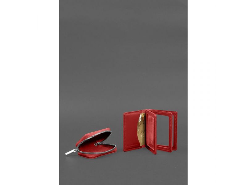 Набор кожаных аксессуаров AUTO 2.0 Красный, фото 5