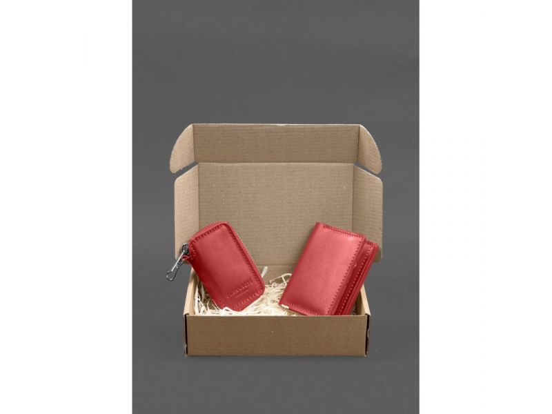 Набор кожаных аксессуаров AUTO 2.0 Красный, фото 7