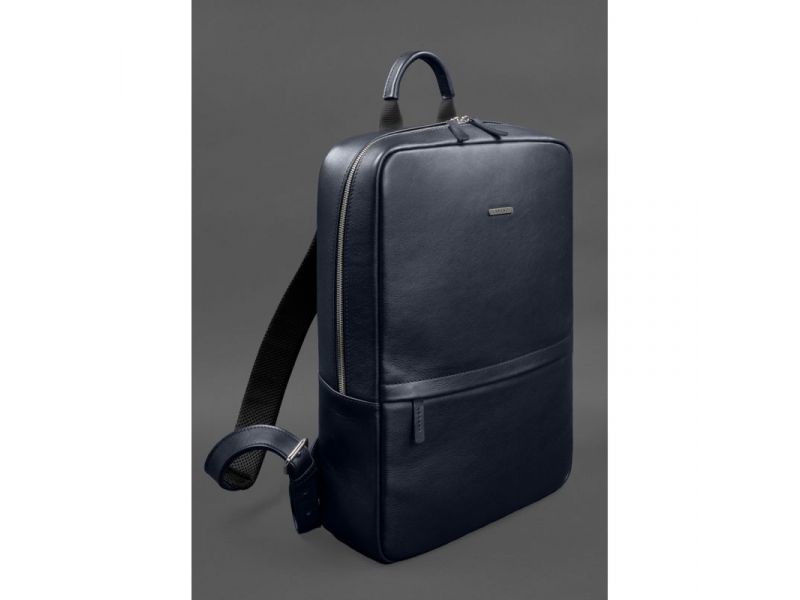 Кожаный рюкзак Foster 1.1 Темно-синий, фото 2