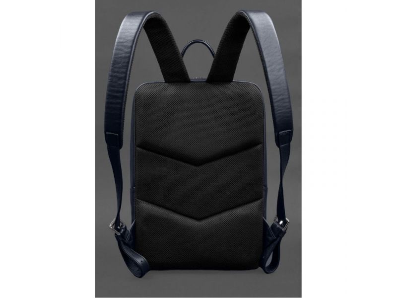 Кожаный рюкзак Foster 1.1 Темно-синий, фото 3