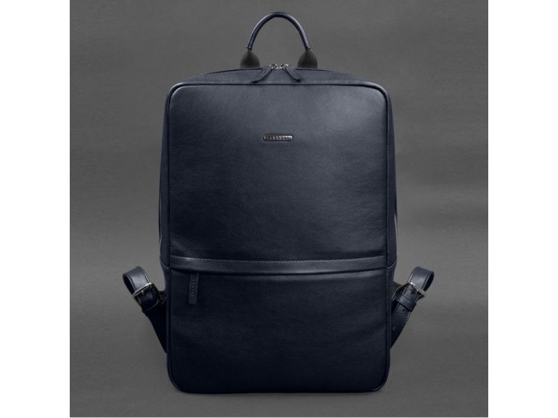 Кожаный рюкзак Foster 1.1 Темно-синий, фото 6