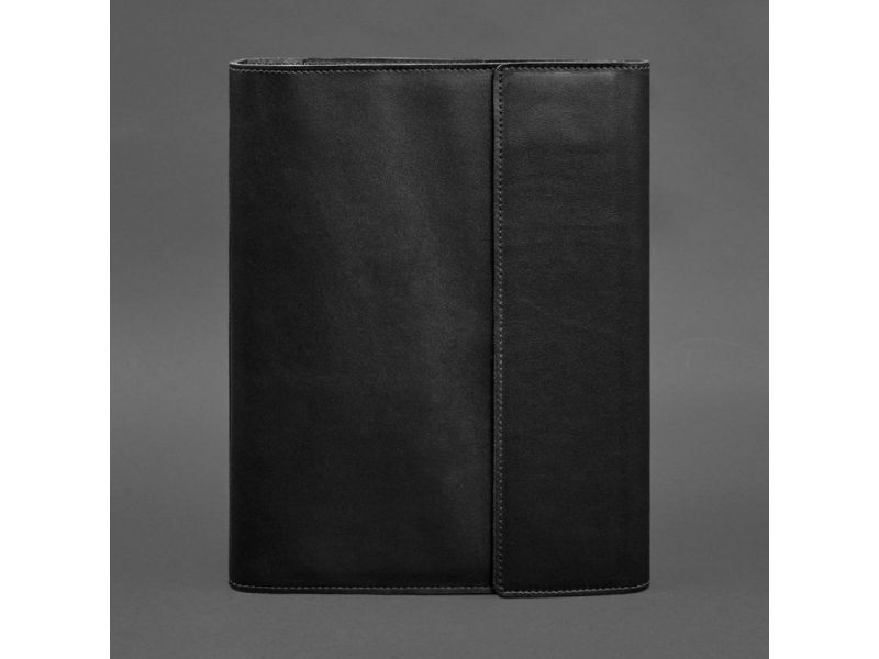 Кожаная папка для документов &amp;quot;Семейная&amp;quot; А4 на сегрегаторе с файлами черная, фото 10