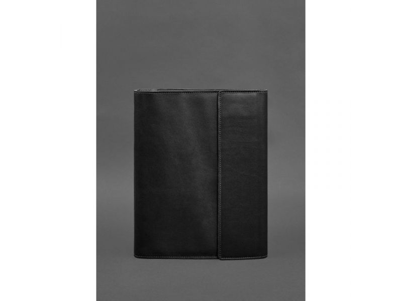 Кожаная папка для документов &amp;quot;Семейная&amp;quot; А4 на сегрегаторе с файлами черная, фото 1