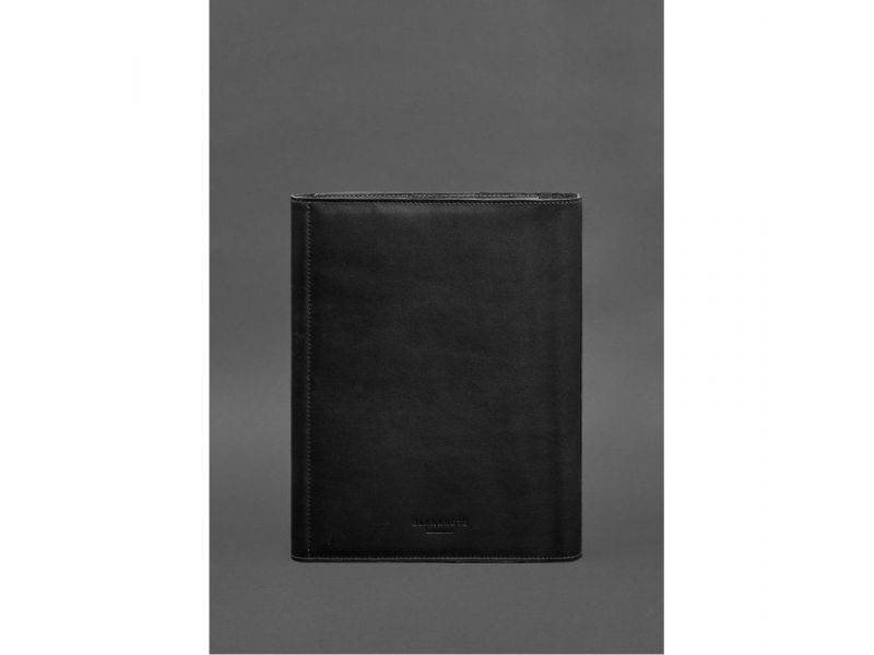 Кожаная папка для документов &amp;quot;Семейная&amp;quot; А4 на сегрегаторе с файлами черная, фото 9