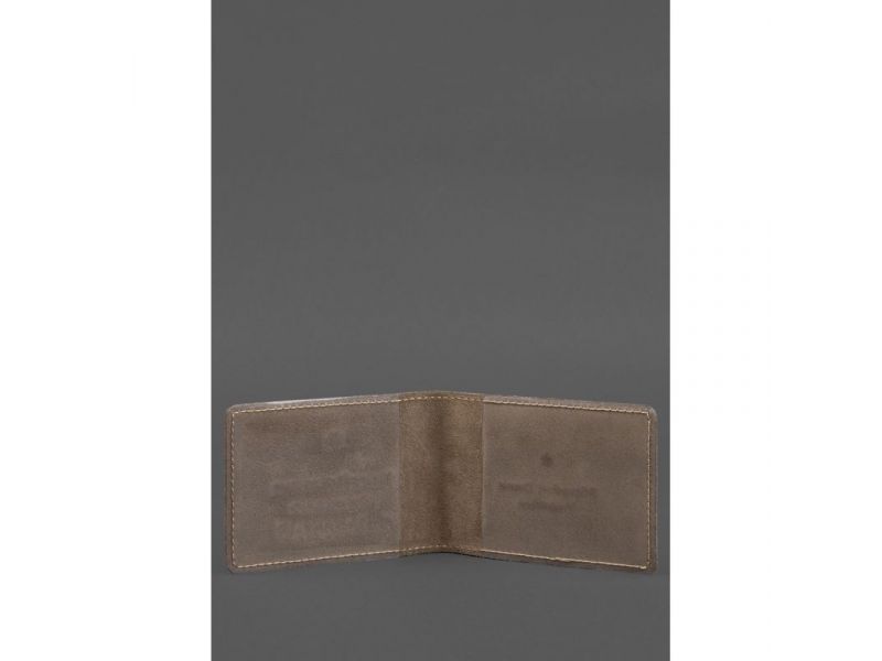 Кожаная обложка для удостоверения участника боевых действий (УБД) 2.2 светло-бежевый Crazy Horse, фото 2