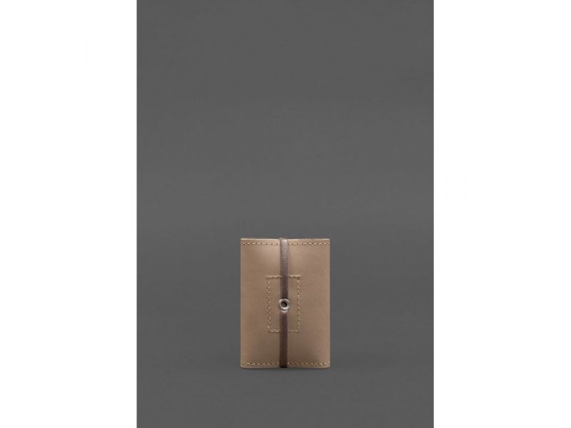 Кожаный кард-кейс 1.1 светло-бежевый Crazy Horse, фото 4