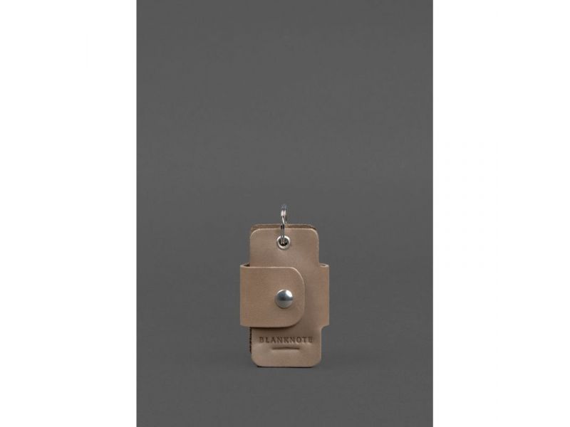 Кожаная ключница смарт-кейс 4.0 светло-бежевая Crazy Horse, фото 1