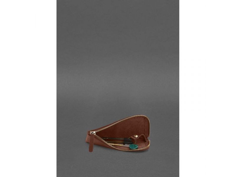 Кожаная карманная ключница 5.0 Светло-коричневая, фото 2