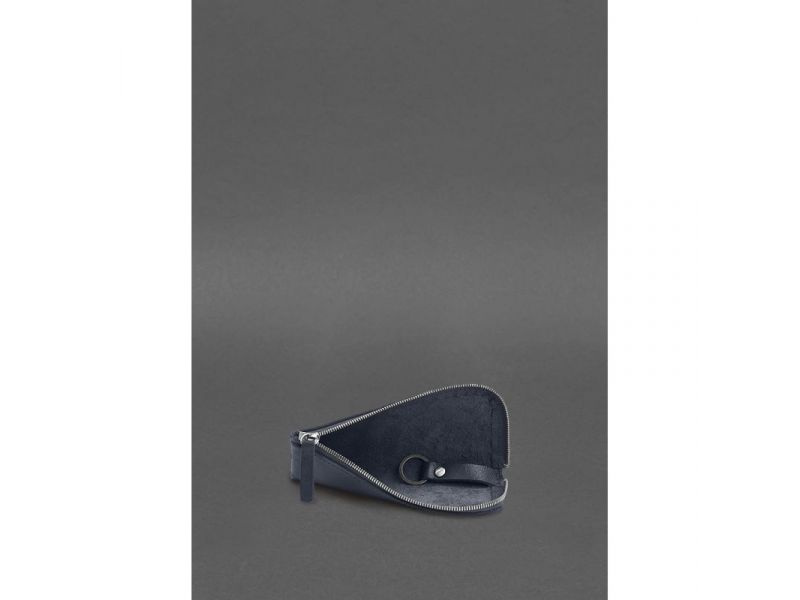 Кожаная карманная ключница 5.0 Темно-синяя, фото 3