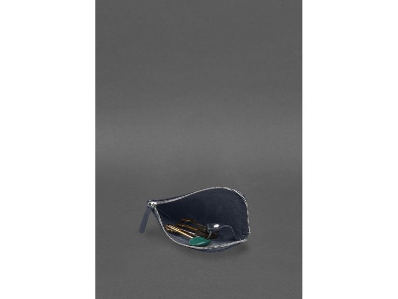 Кожаная карманная ключница 5.0 Темно-синяя, фото 6