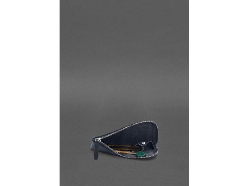 Кожаная карманная ключница 5.0 Темно-синяя, фото 2