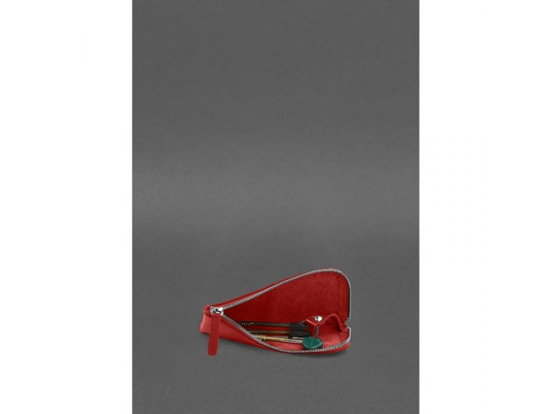 Кожаная карманная ключница 5.0 Красная, фото 2