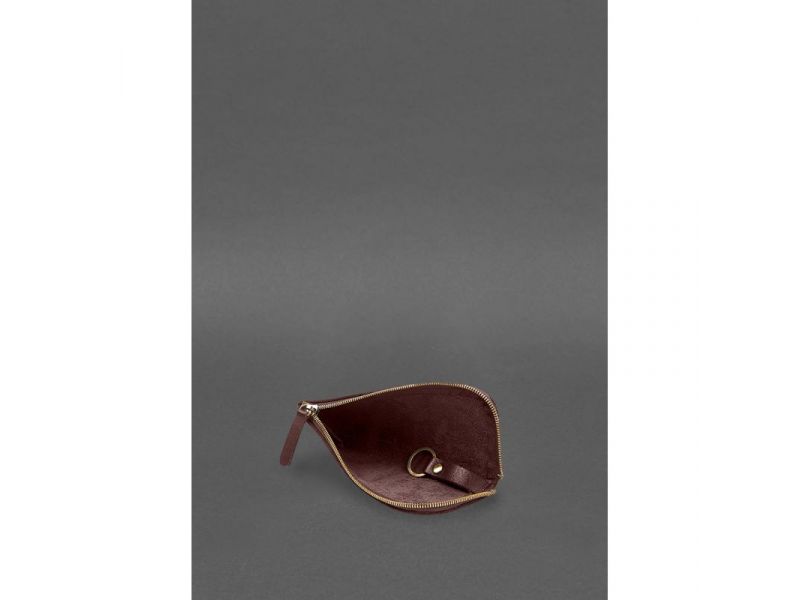 Кожаная карманная ключница 5.0 Бордовая, фото 4