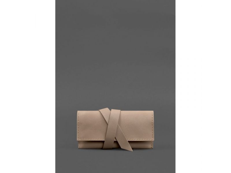 Кожаный кисет для табака 1.0 светло-бежевый Crazy Horse, фото 1