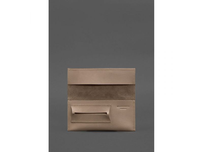 Кожаный кисет для табака 1.0 светло-бежевый Crazy Horse, фото 2