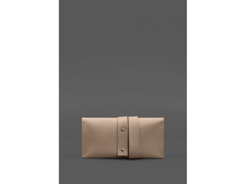 Кожаный кисет для табака 1.0 светло-бежевый Crazy Horse, фото 4