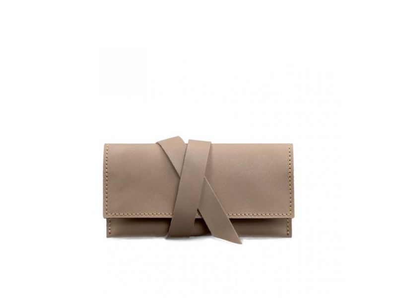 Кожаный кисет для табака 1.0 светло-бежевый Crazy Horse, фото 6