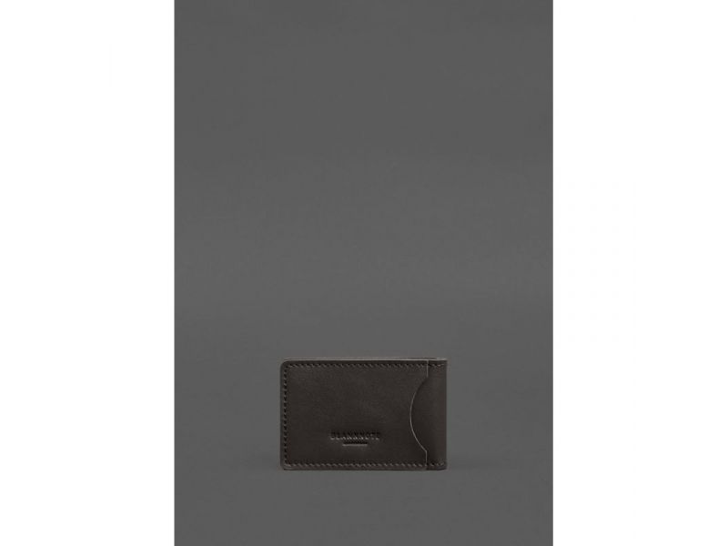 Кожаная обложка на удостоверение ДСНС с карманом темно-коричневая, фото 4