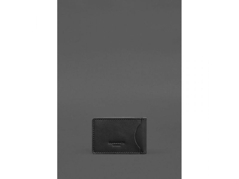 Кожаная обложка на удостоверение ДСНС с карманом черная, фото 4