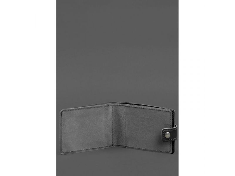 Кожаная обложка-портмоне на удостоверение ДСНС черная, фото 2