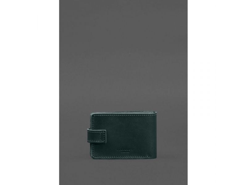 Кожаная обложка-портмоне на удостоверение ДСНС зеленая, фото 5