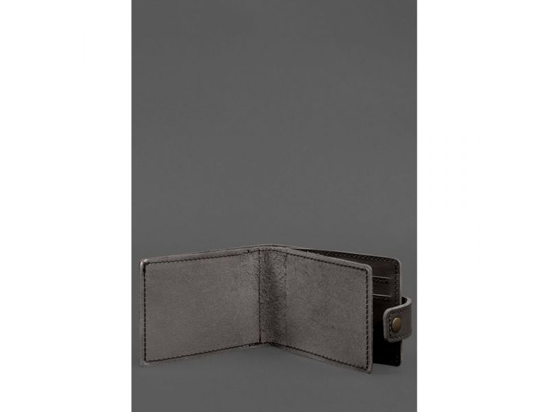 Кожаная обложка-портмоне для удостоверения участника боевых действий (УБД картонный документ) Темно-коричневая, фото 2