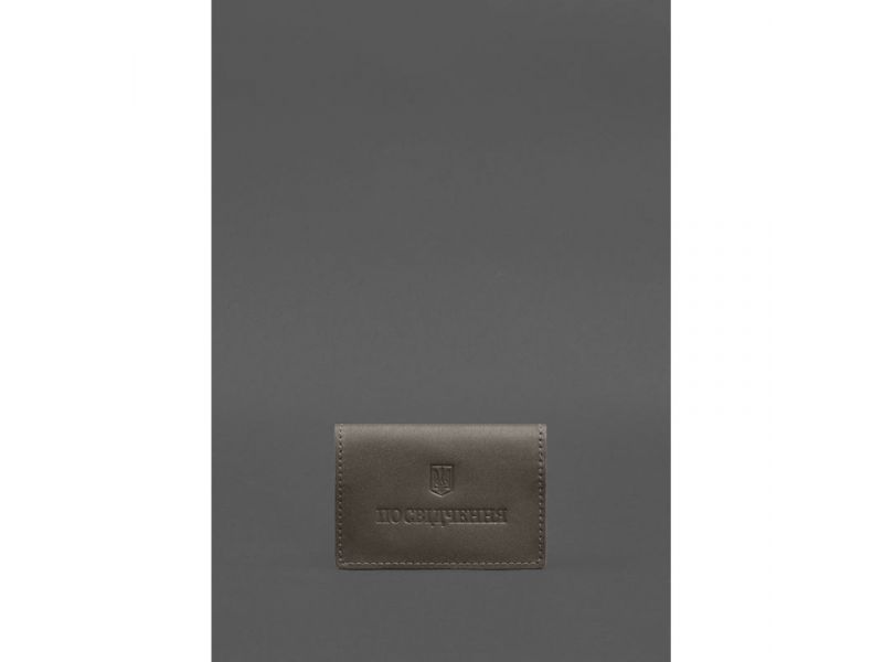 Кожаная обложка для пенсионного удостоверения темно-бежевая, фото 1