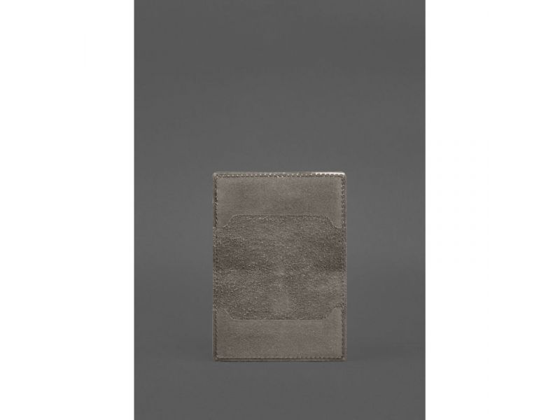 Кожаная обложка для пенсионного удостоверения темно-бежевая, фото 3