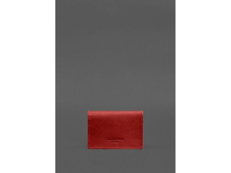 Кожаная обложка для пенсионного удостоверения красная, фото 4