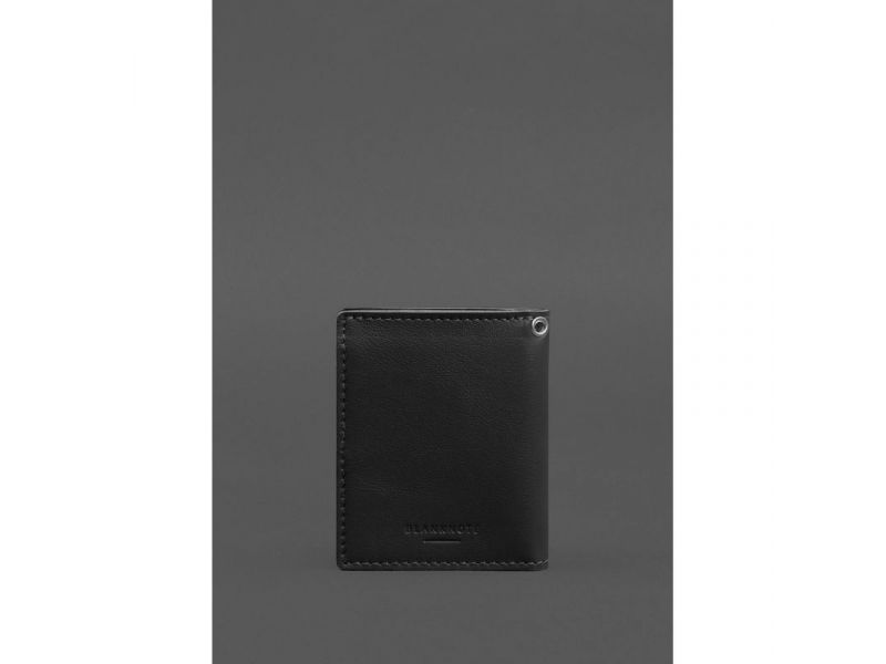 Кожаная обложка для удостоверения офицера ДПСУ (три кармана) черная, фото 6