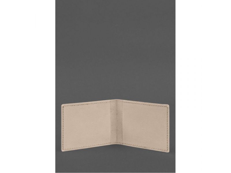 Кожаная обложка для служебного удостоверения Национальной гвардии Светло-бежевая, фото 2