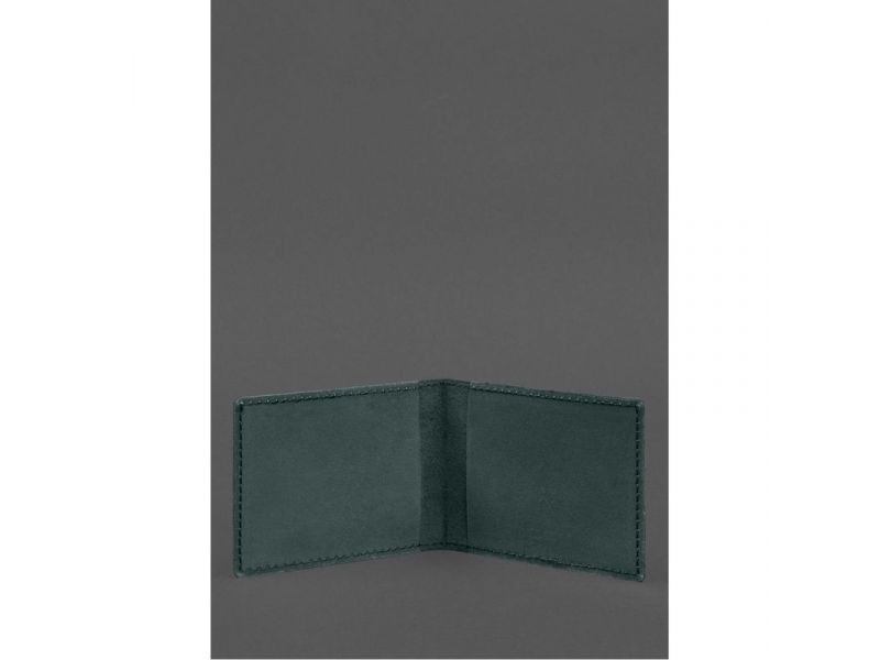 Кожаная обложка для служебного удостоверения Национальной гвардии Зеленая, фото 2