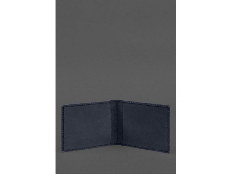 Кожаная обложка для служебного удостоверения Национальной гвардии Синяя, фото 2