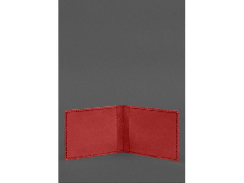 Кожаная обложка для служебного удостоверения Национальной гвардии Красная, фото 2