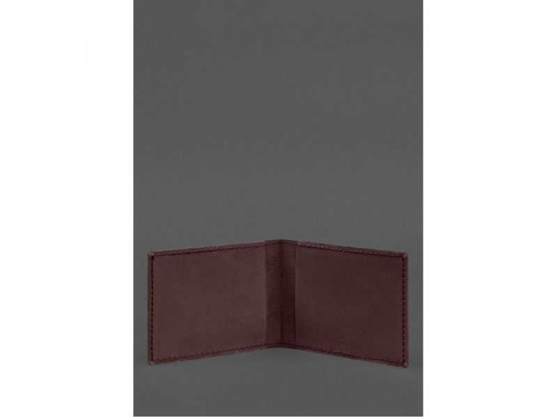 Кожаная обложка для служебного удостоверения Национальной гвардии Бордовая, фото 2