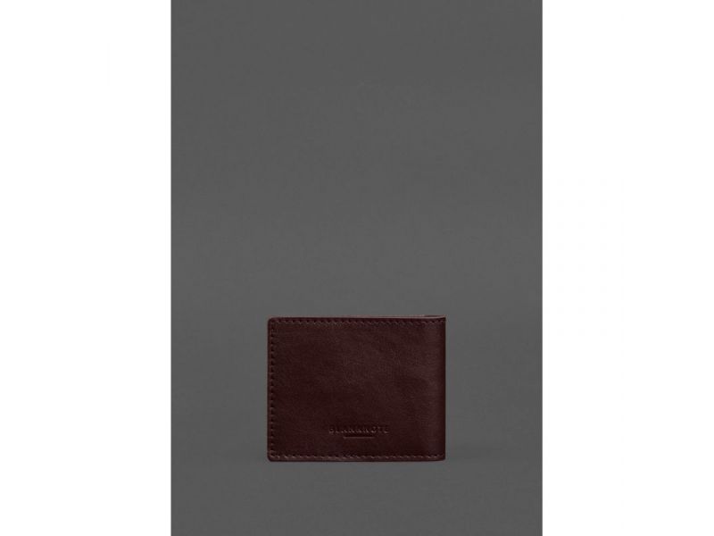 Кожаная обложка для служебного удостоверения Национальной гвардии Бордовая, фото 3