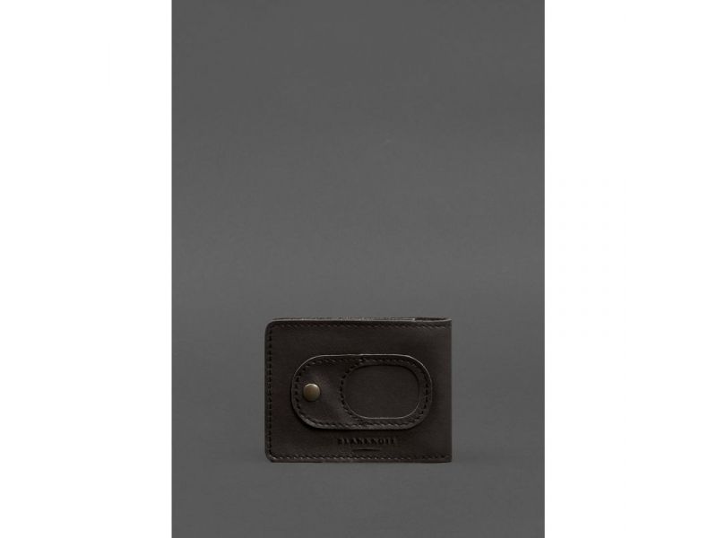 Кожаная обложка для удостоверения участника боевых действий (УБД) с карманом для жетона темно-коричневая, фото 3