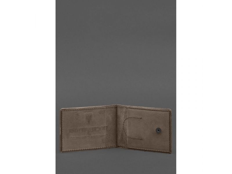 Кожаная обложка для удостоверения участника боевых действий (УБД) с карманом для жетона темно-коричневая Crazy Horse, фото 2