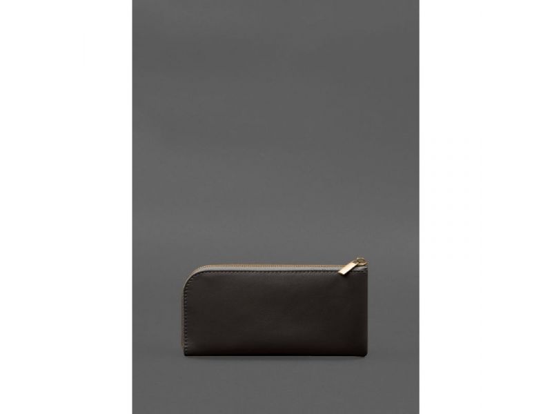 Кожаное портмоне-купюрник на молнии 14.1темно-коричневое, фото 8