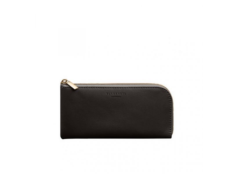 Кожаное портмоне-купюрник на молнии 14.1темно-коричневое, фото 10