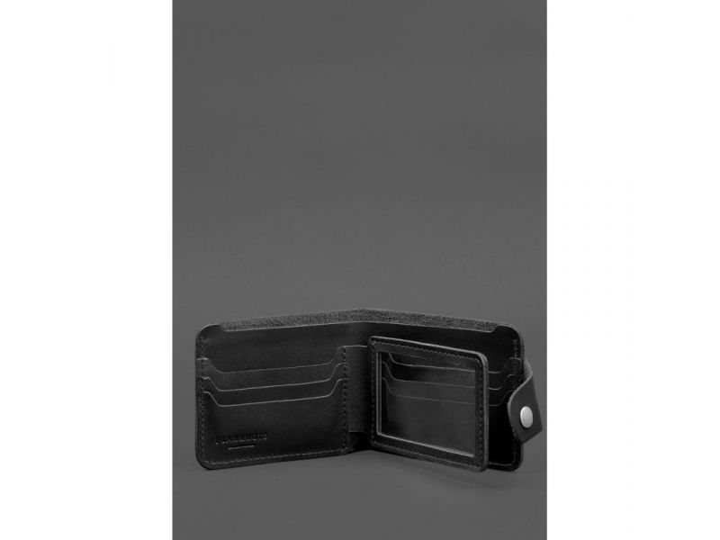 Кожаное портмоне 9.1 Черное, фото 3