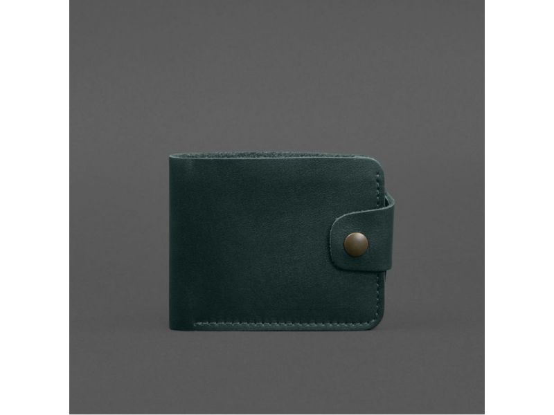 Кожаное портмоне 9.1 Зеленый, фото 7
