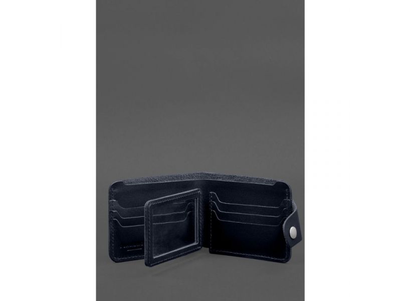 Кожаное портмоне 9.1 Синий, фото 4