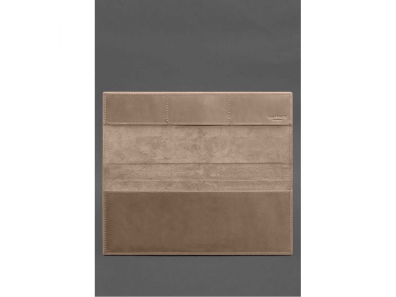 Настольный планер с блоком на пружине светло-бежевый Crazy Horse, фото 3